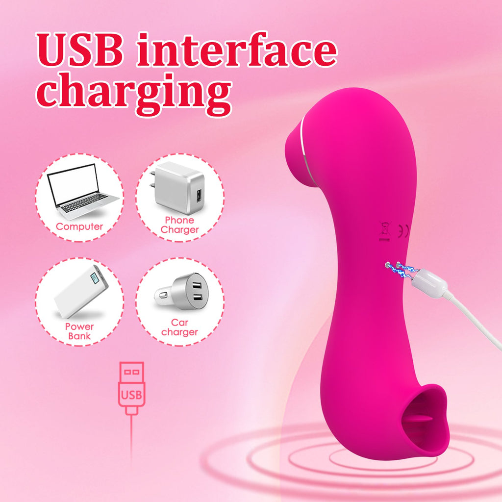 Suction Vibrator for Women 2-in-1 Rechargeable 10 Modes Self-care Adult Relaxation Gift