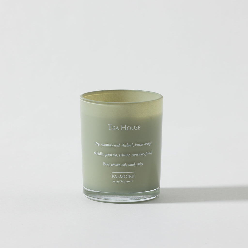 Tea House Soy Wax Candle – Clean Burn Aromatic Scented Candle for Calm & Comfort