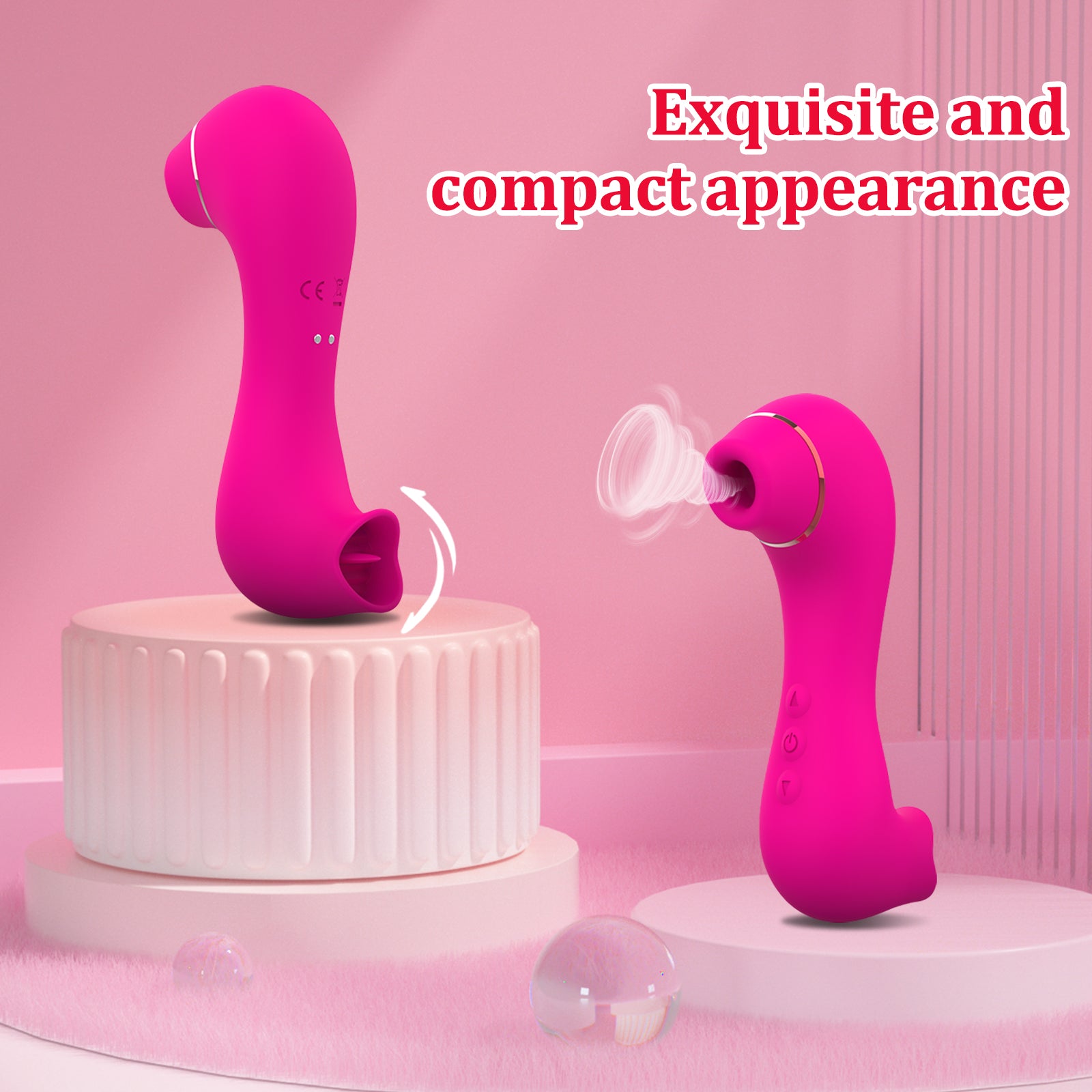 Suction Vibrator for Women 2-in-1 Rechargeable 10 Modes Self-care Adult Relaxation Gift