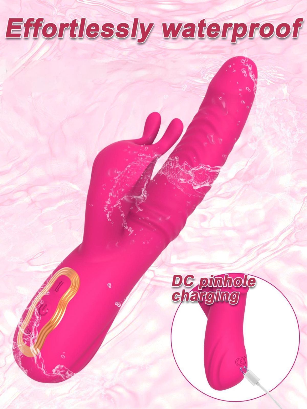 Rabbit Silicone Vibrator for Women Couple Waterproof Rechargeable Discreet Gifts